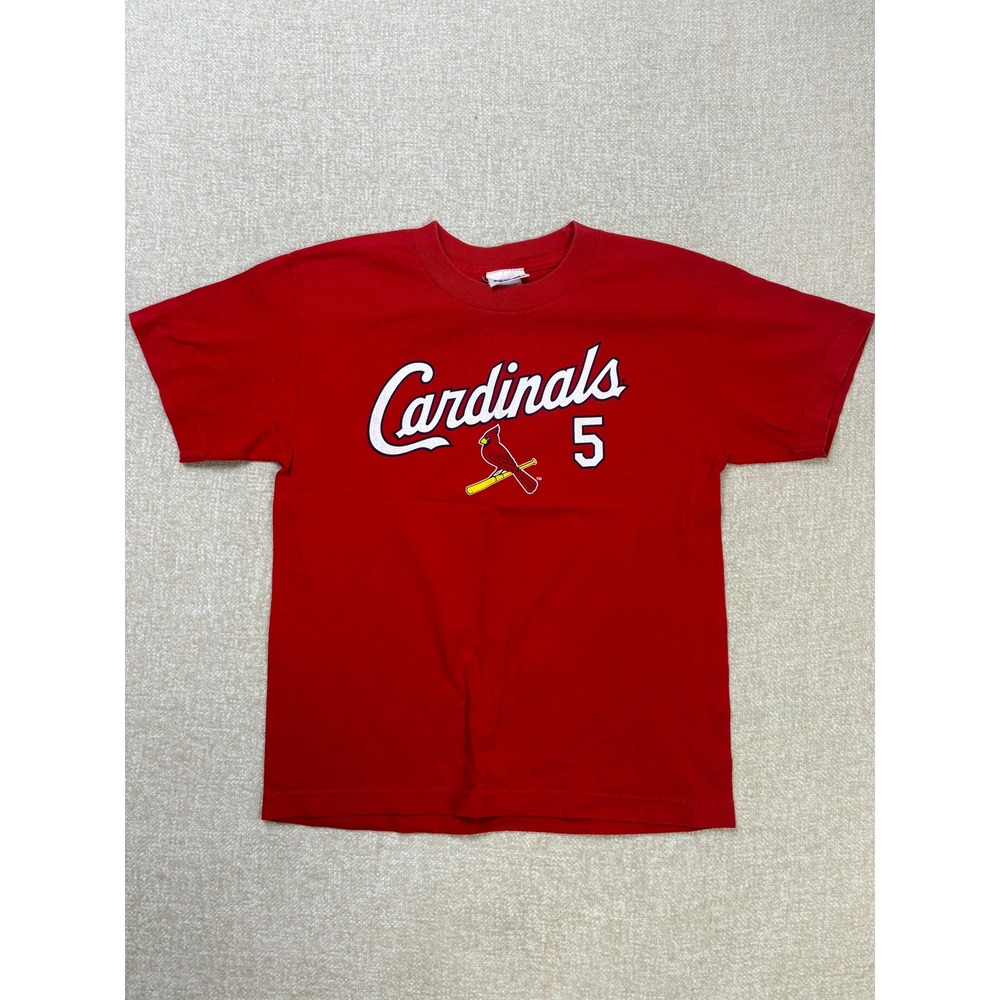 CSA St Louis Cardinals Albert Pujols 5 Youth T-Shirt Red Kid Size M MLB Baseball